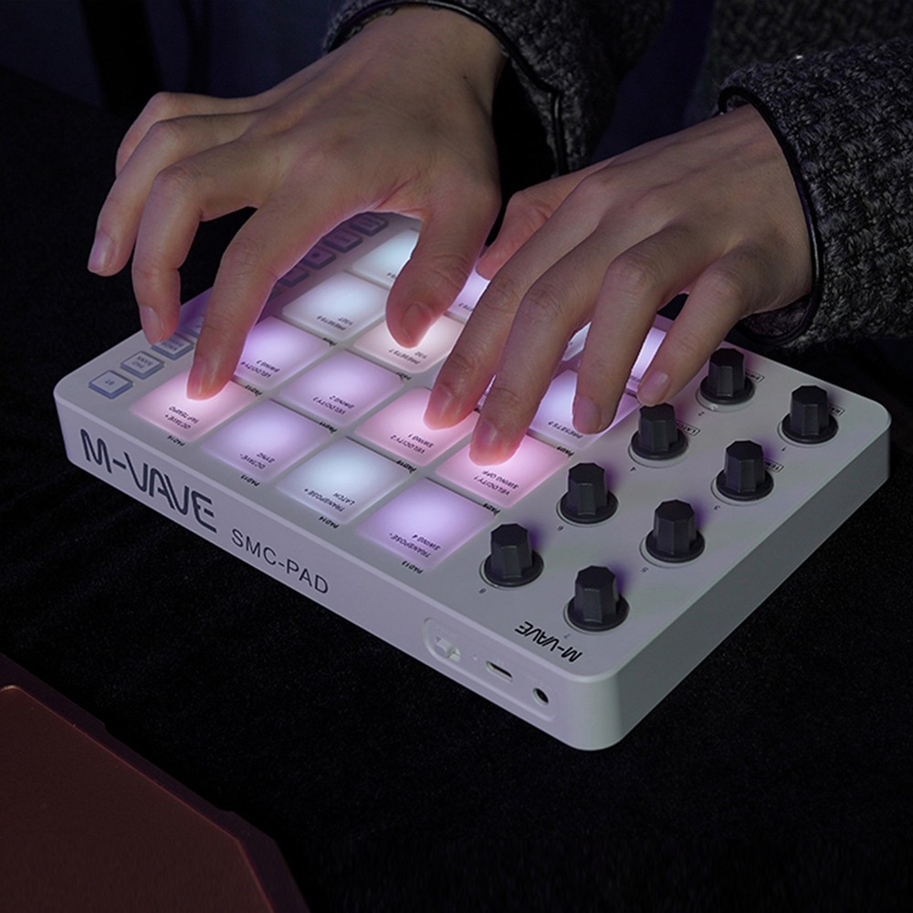 Wireless MIDI Controller Electric Drum Pad Machine Rechargeable Beat Maker