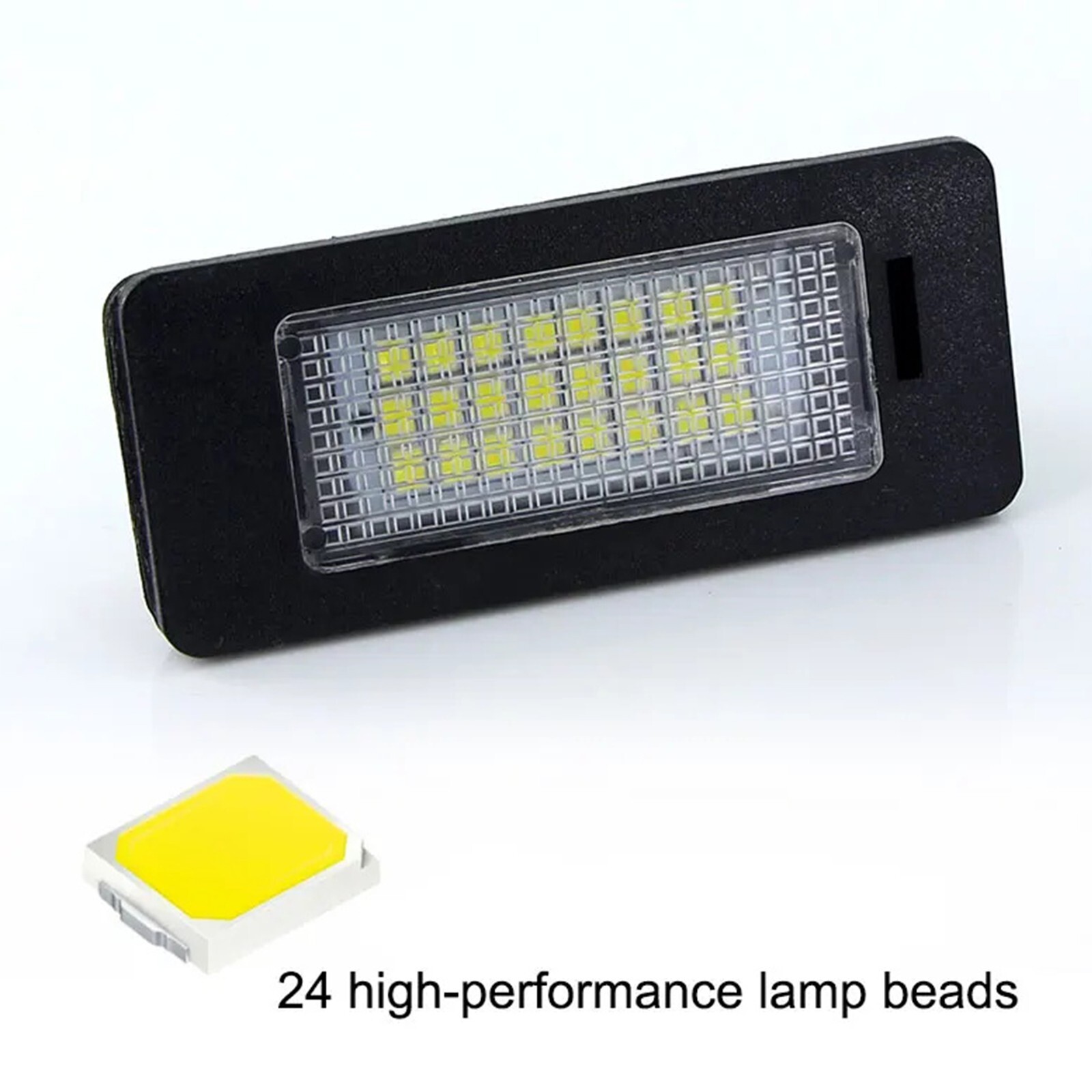 2x LED License Plate Light Tag Lamp Assembly White Canbus For BMW X1 X3 X4 X5 X6