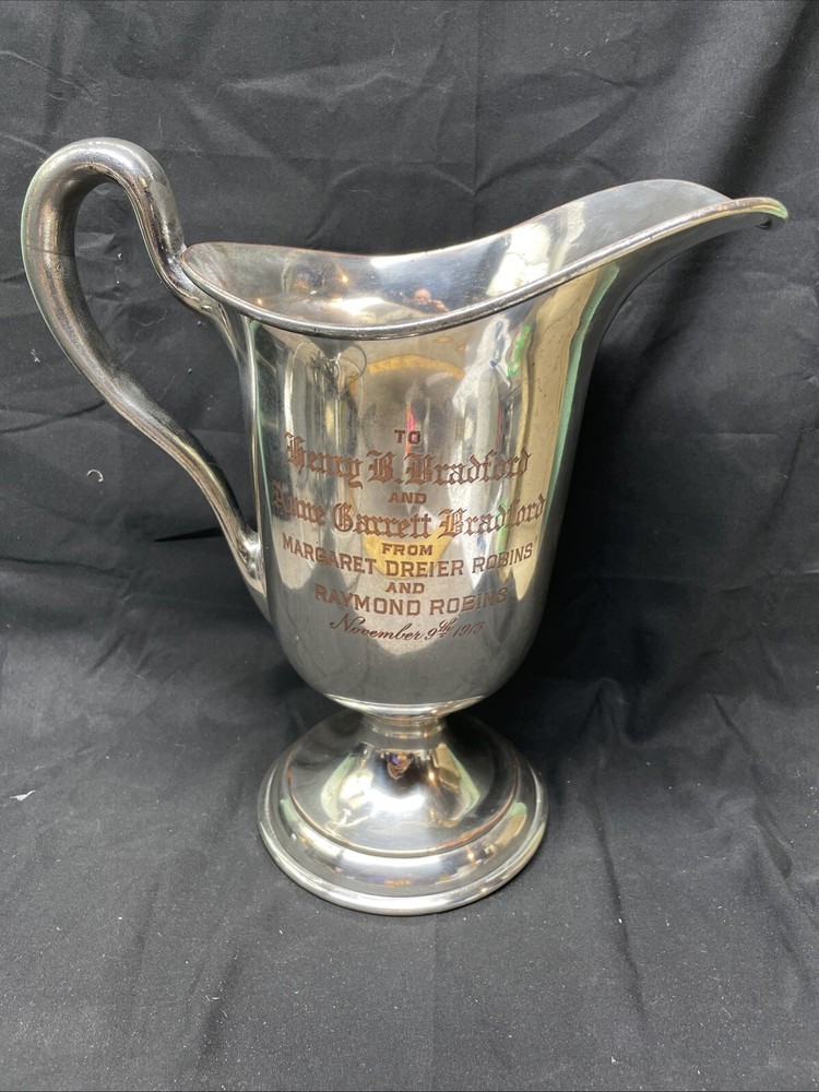 Shettfield Paul Revere Silver Co. Silverplate Water Pitcher