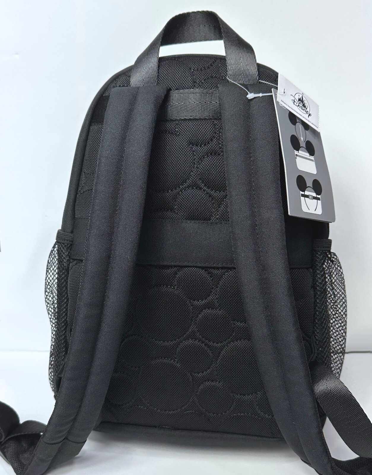 Disney Parks Walt Disney World Logo Backpack Medium 13" Black Shoulder Bag