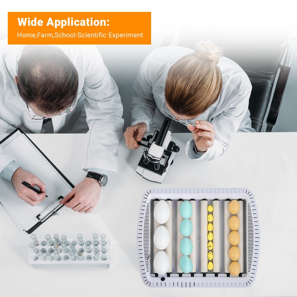 35 Egg Incubator Automatic Egg Turner Poultry Hatcher Digi Temp Humidity Control