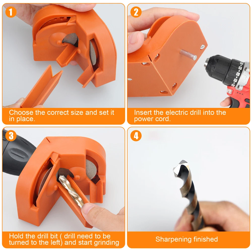 Electric Drill Bit Sharpener Multifunction Scissor/Knife Drill Sharpening Tool