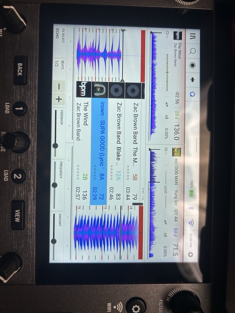 Numark Mixstream Pro GO Double Deck Controller Touchscreen Smart Lighting Echo