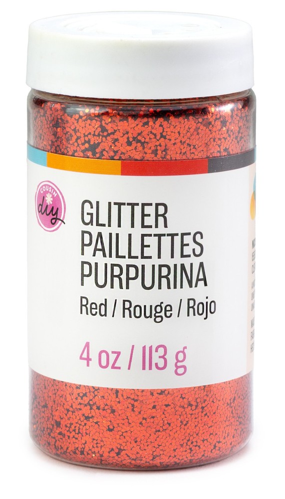 CousinDIY Glitter 4oz-Red