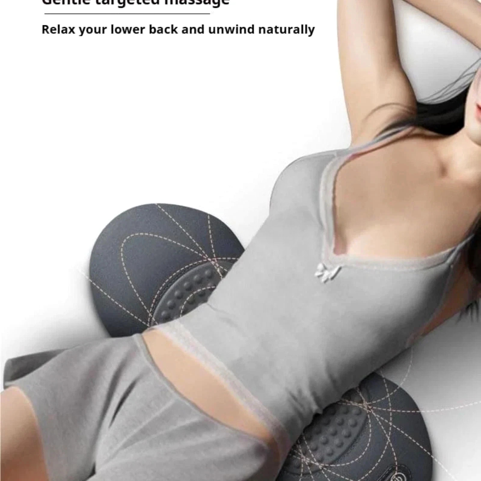 3 In 1 Electric Lumbar Support Pillow Smooth Spine Triple Fusion Back Massager