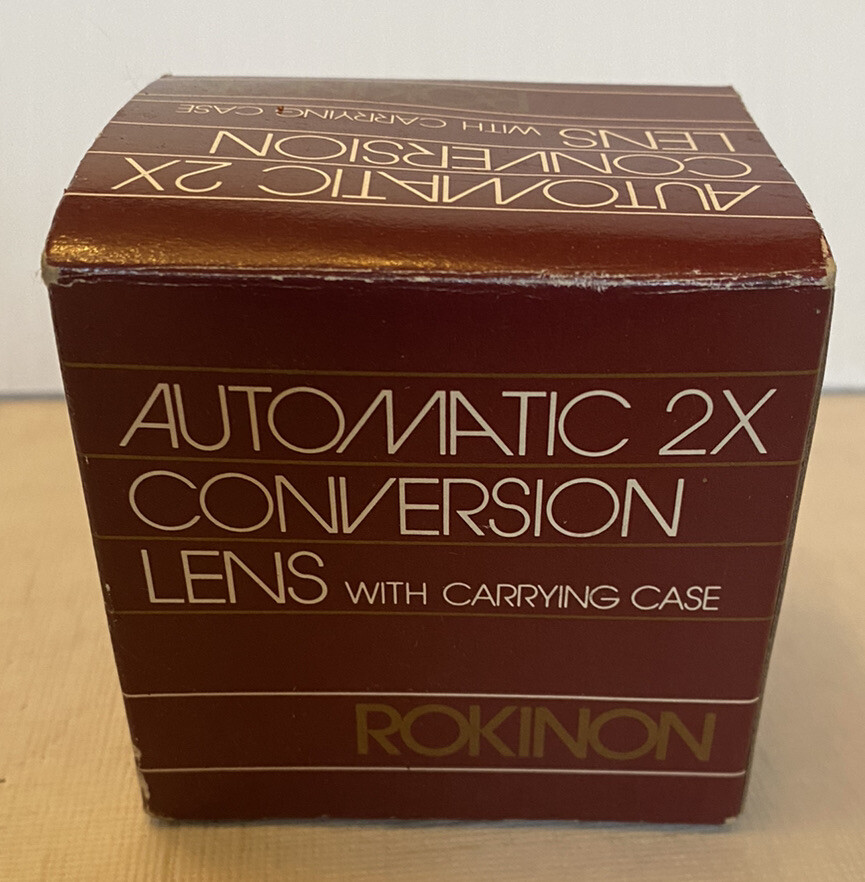 Rokinon Automatic 2x Conversion Lens With Carrying Case & Box