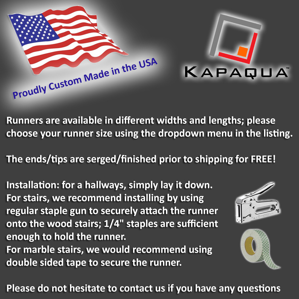 Custom Size SOLID GREY Stair Hallway Runner Rug Non Slip Rubber Back GRAY