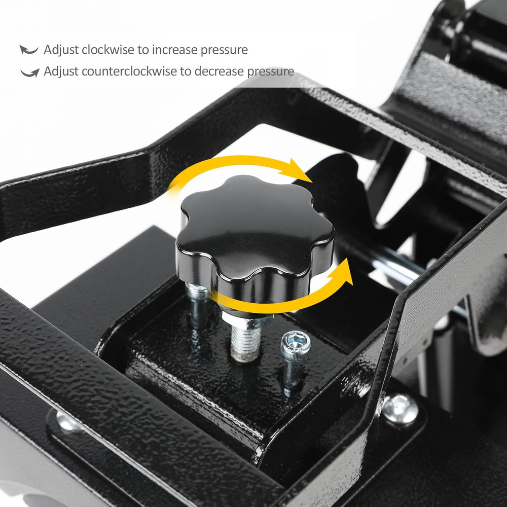 Black Hat Heat Press Machine with 2 Interchangeable Platens for Caps