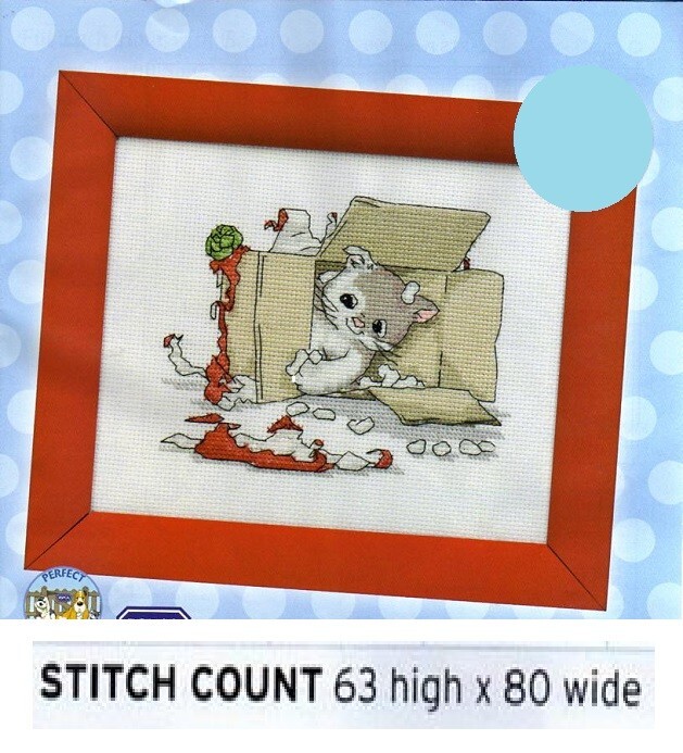 LITTLE CAT LUCKY  CROSS STITCH PATTERN ONLY   EQ - EPE