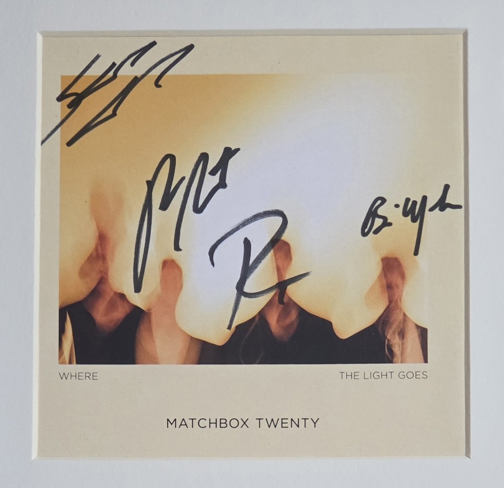 MATCHBOX TWENTY SIGNED CD DISPLAY BECKETT LOA THOMAS AUTOGRAPHED 20 PRESENT GIFT