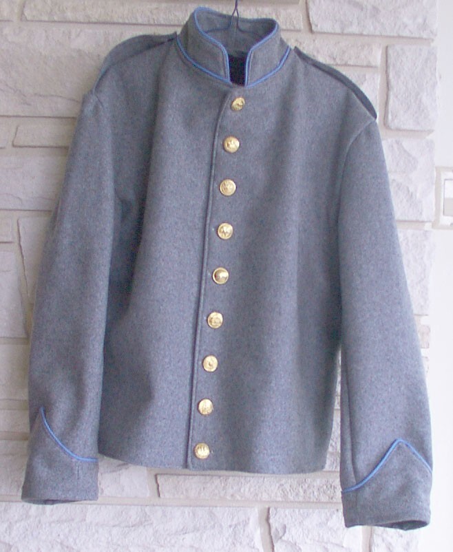 Confederate Infantry Shell Jacket (piped), Civil War, New