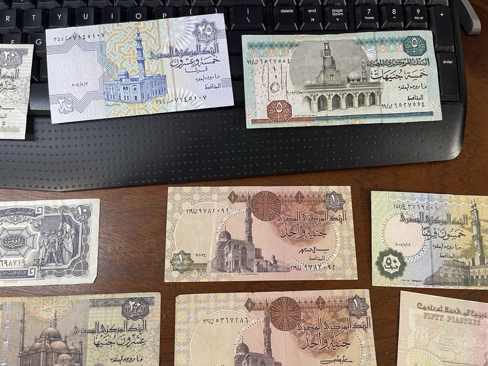 Assorted Egypt Old & New Banknotes Lot High Value