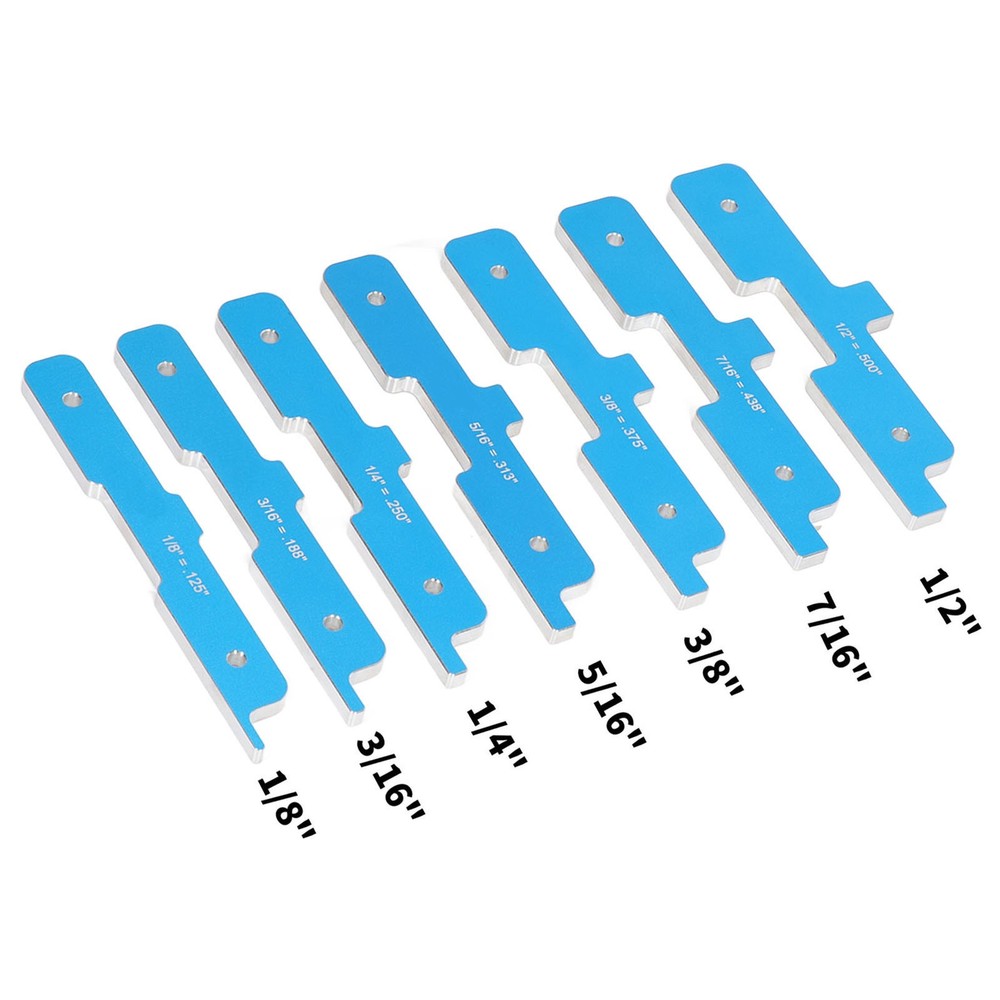 7Pcs Router Table Setup Bar Set Up Block Tool Kit For Cutting Milling
