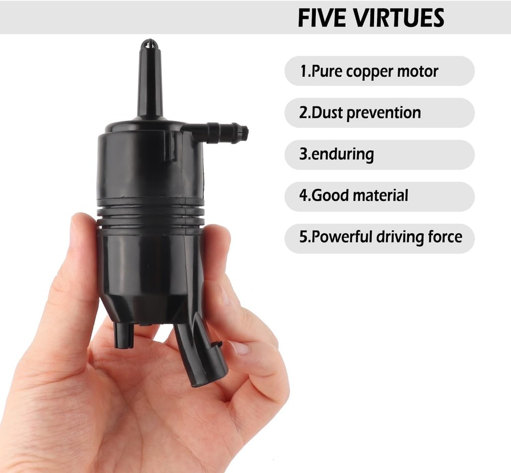 Windshield Washer Pump, Windshield Wiper Pump Compatible with Silverado, Impa