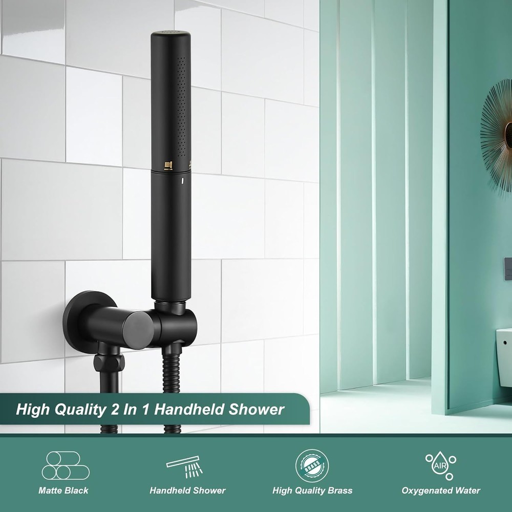 Brass 2 In1 Function Handheld Spray Hand Shower High Pressure Handheld