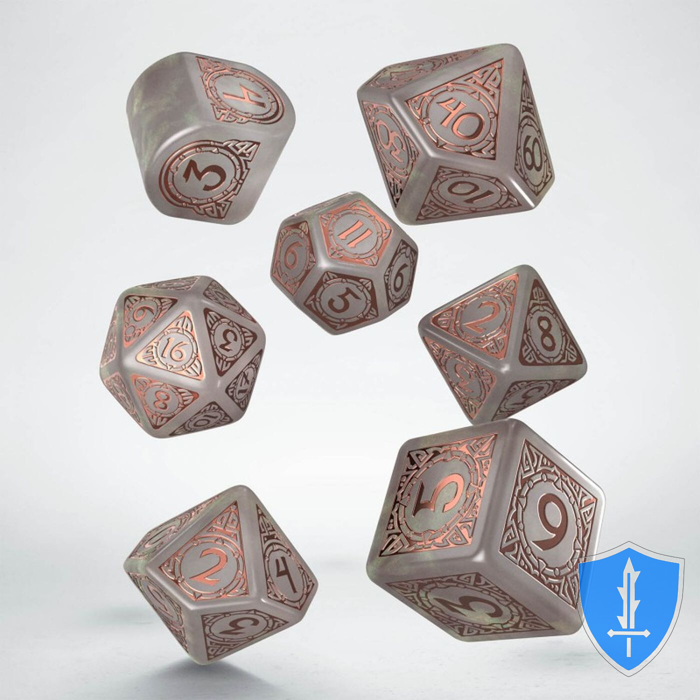 Q-Workshop Viking Nilfheim Modern Dice Set (7) D&D RPG