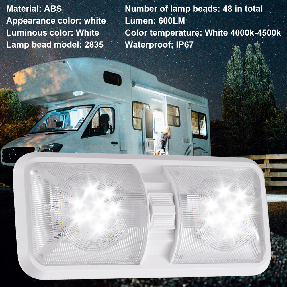 4PCS 12V Led RV Ceiling Dome Light RV Interior Lighting for Trailer Camper Boat