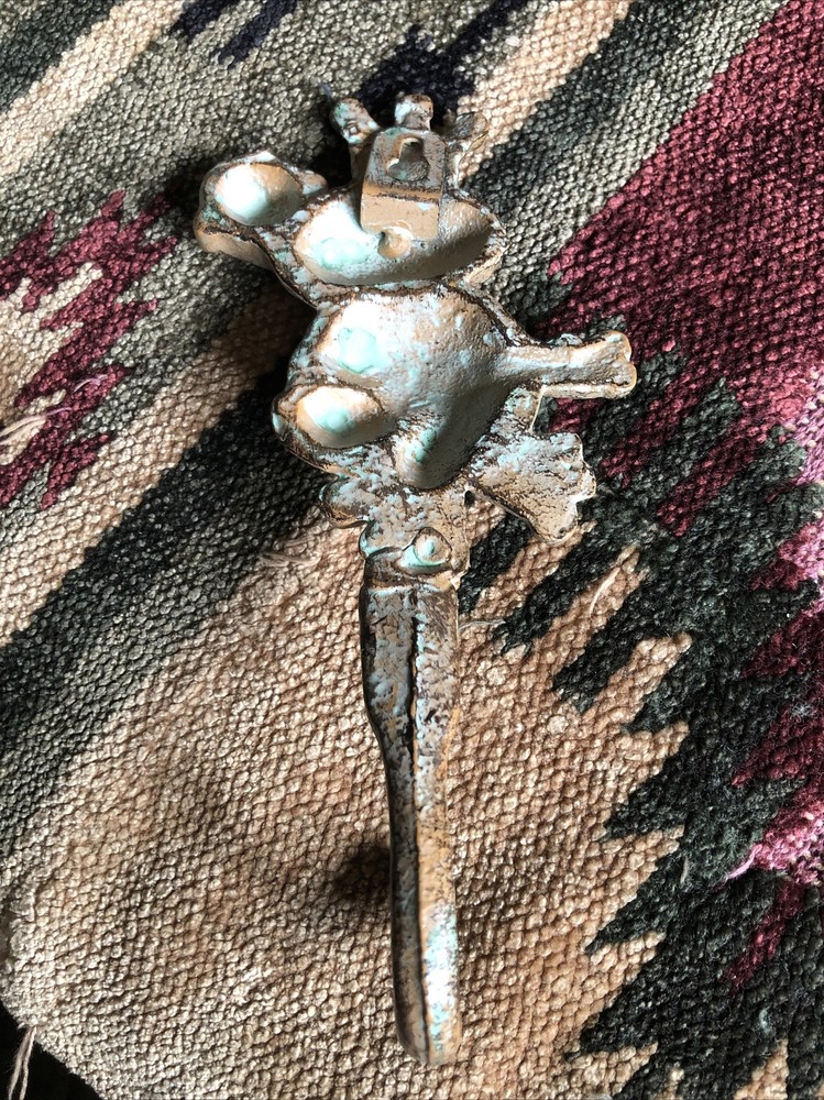 New ~ Cast Iron FROG Towel Hooks Hat Rack TOAD Coat Hook Rustic Free Ship!!