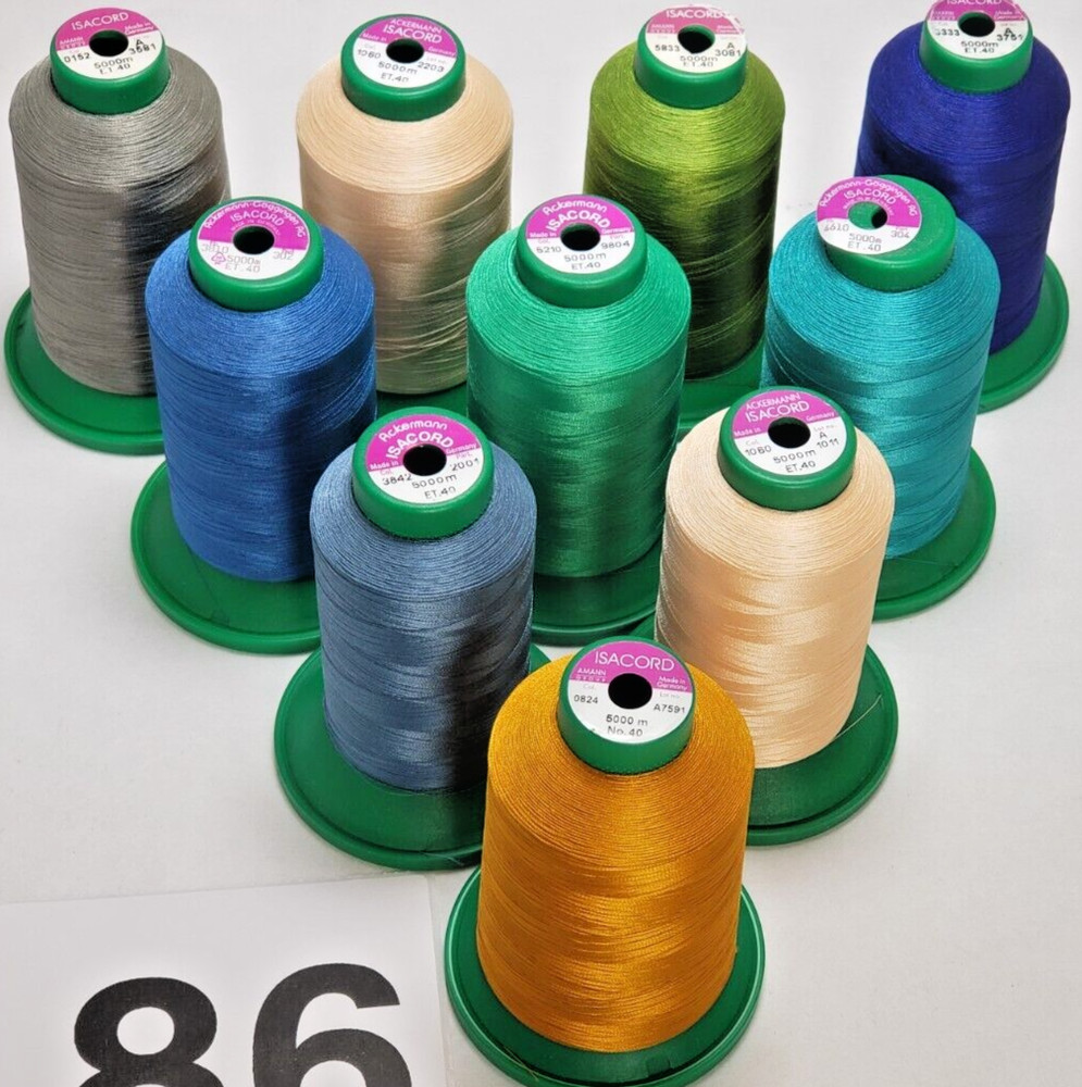 Isacord 10 pack Embroidery Thread-86