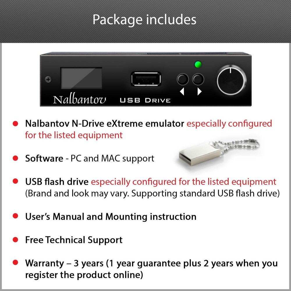 USB Floppy Disk Drive Emulator N-Drive eXtreme for Gem Genesys XP module