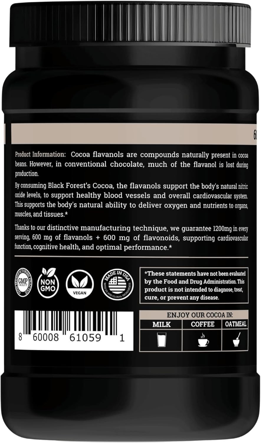 Supercharged Cocoa Flavanols + Flavonoids 1200MG Free Shipping US