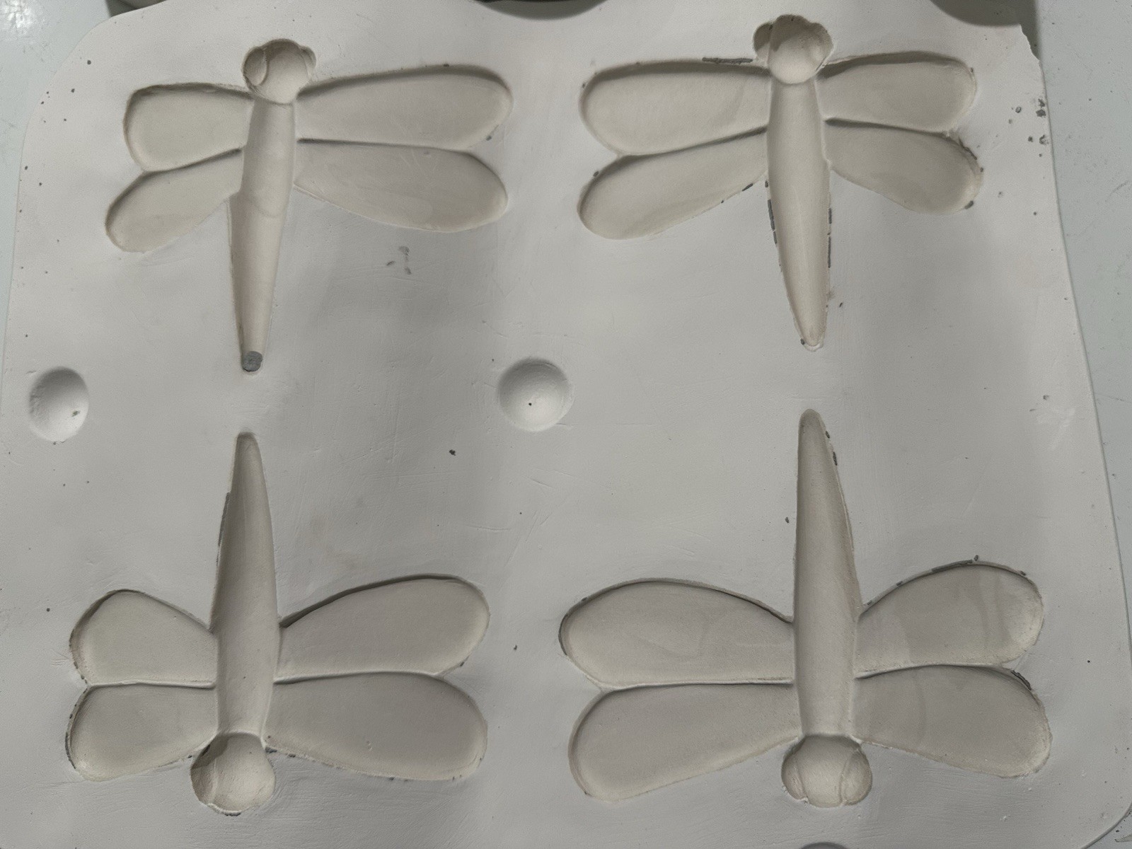 Clay Magic Inc 4119 Four Pack Dragonfly 2019 Ceramic Slip Mold