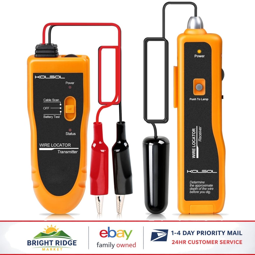 Underground Cable Locator with Earphone for Wire Tracing and Testing Wires