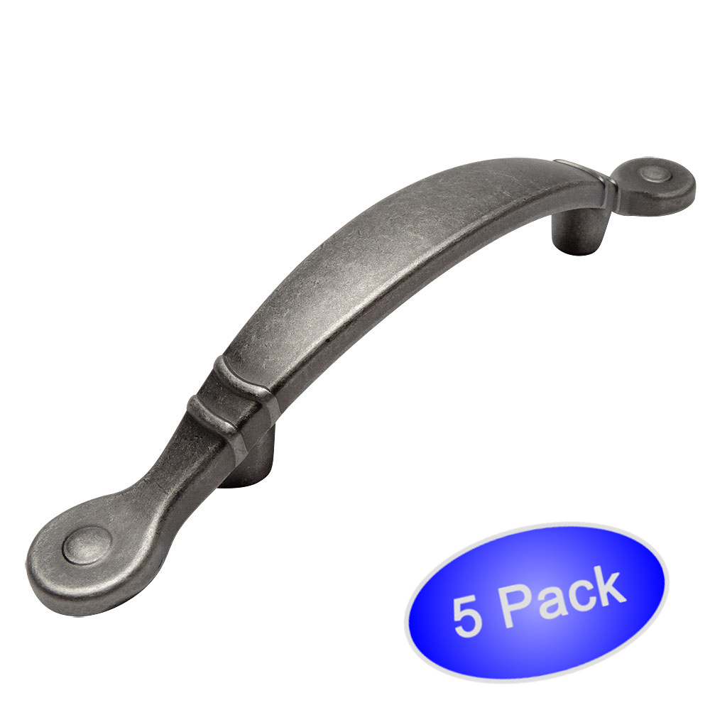 *5 Pack* Cosmas Cabinet Hardware Weathered Nickel Handle Pulls #9980WN