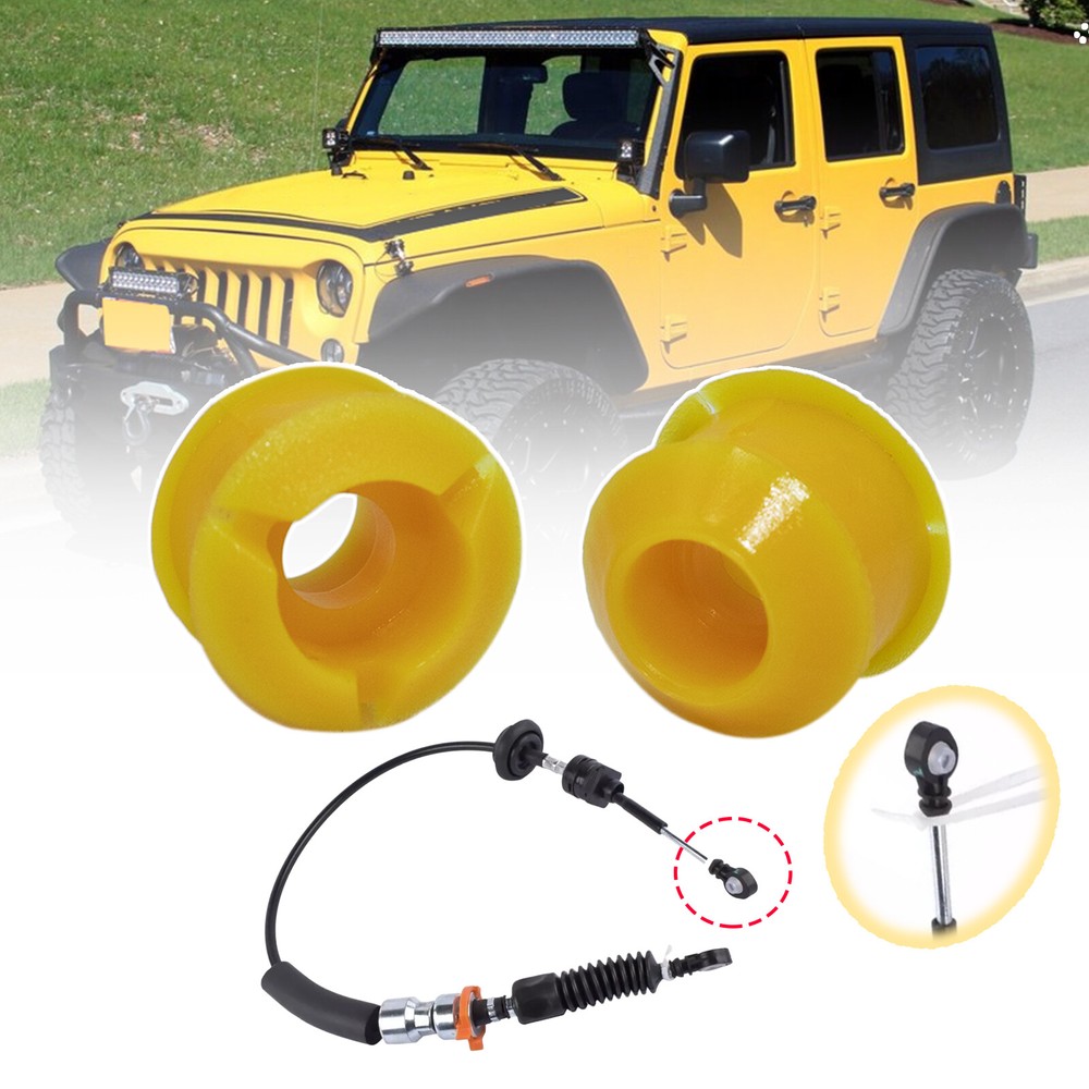 2PC For Jeep Wrangler Automatic Gear Shifter Lever Control Cable Bushing 2003-18