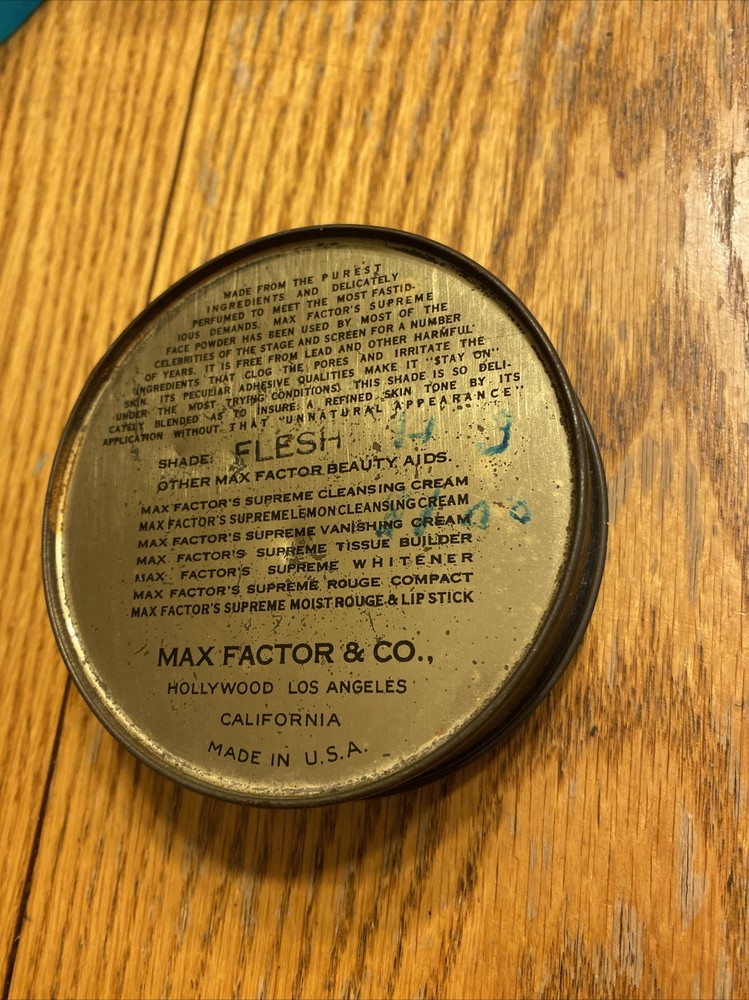 Max Factor Face Powder Empty Tin