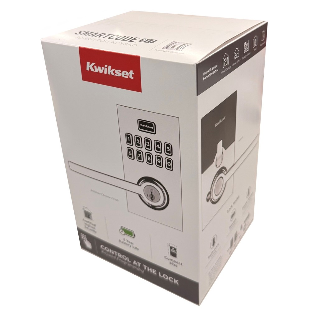 *2-Sets* Kwikset SmartCode 917 Keypad Keyless SmartKey Polished Chrome 99170-005