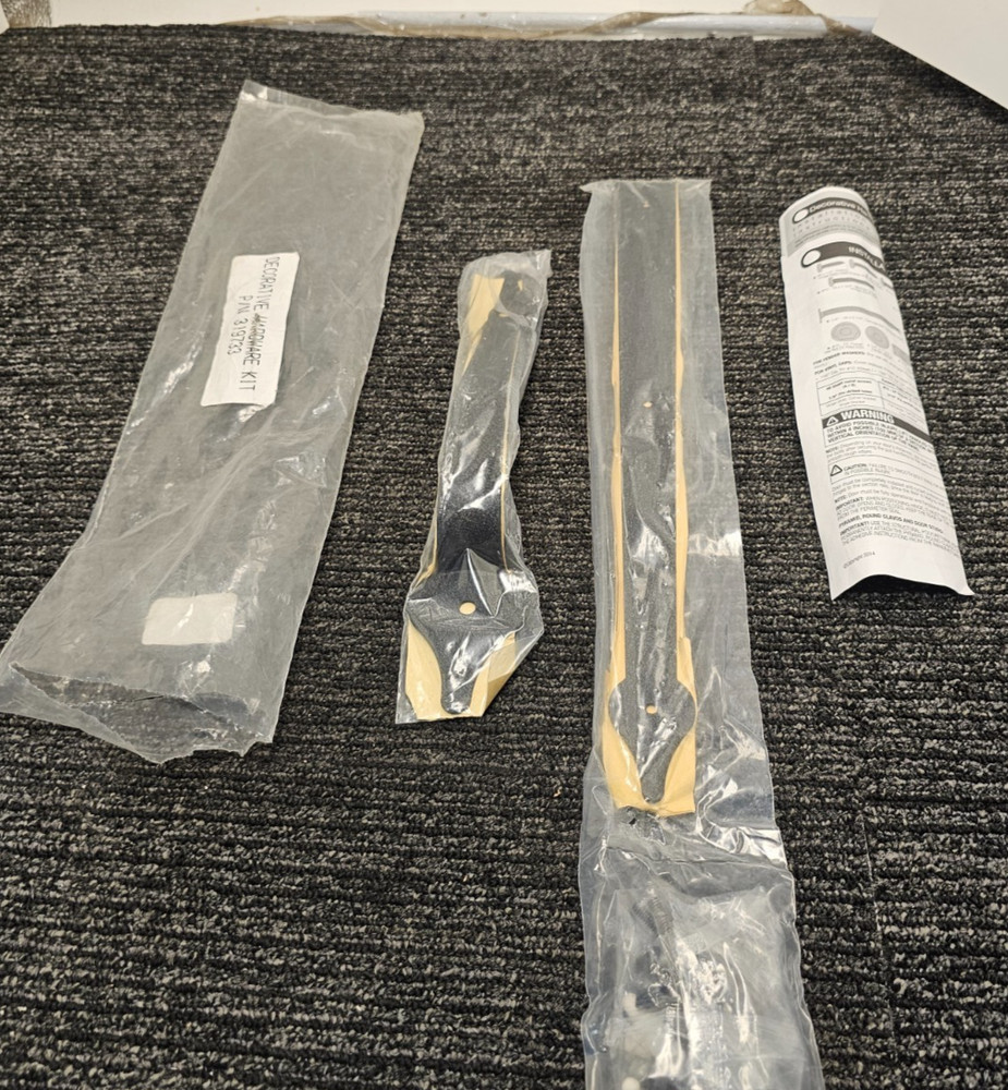 (QTY 2) Decorative Hardware 319733 Garage Door Hinge Handle Black Replacement