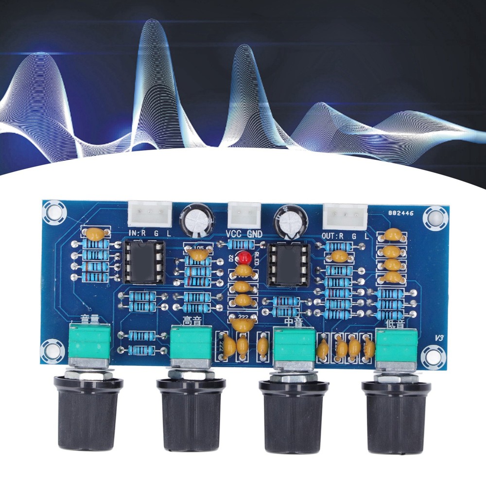 Preamp Module Preamplifier Board For Digital Amplifier DC 12V-24V.