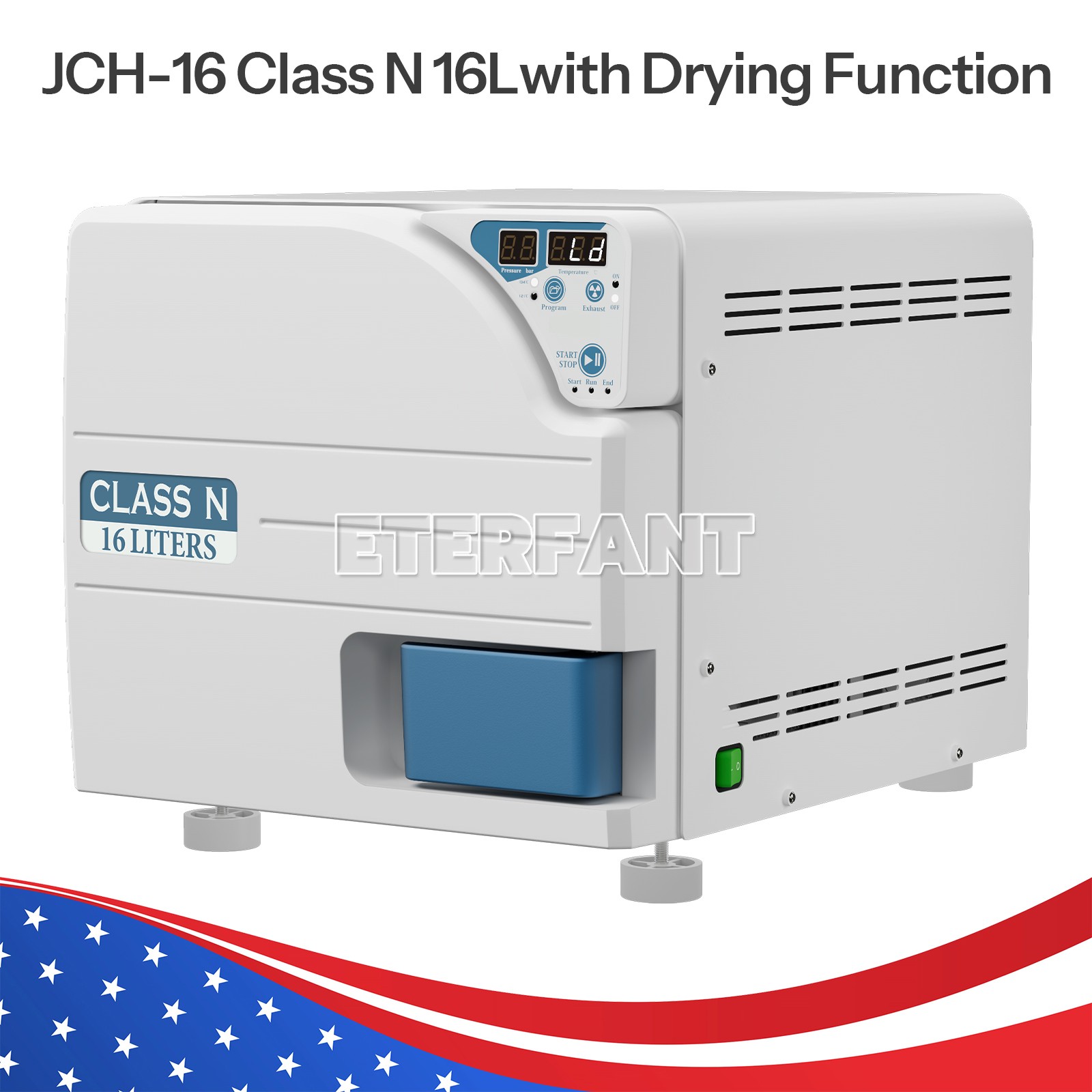 16/18/23L Class N Dental Medical Autoclave Steam Sterilizer with Drying Function