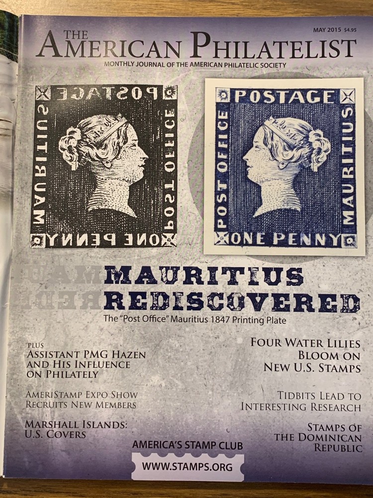American Philatelist Magazine  2015, May