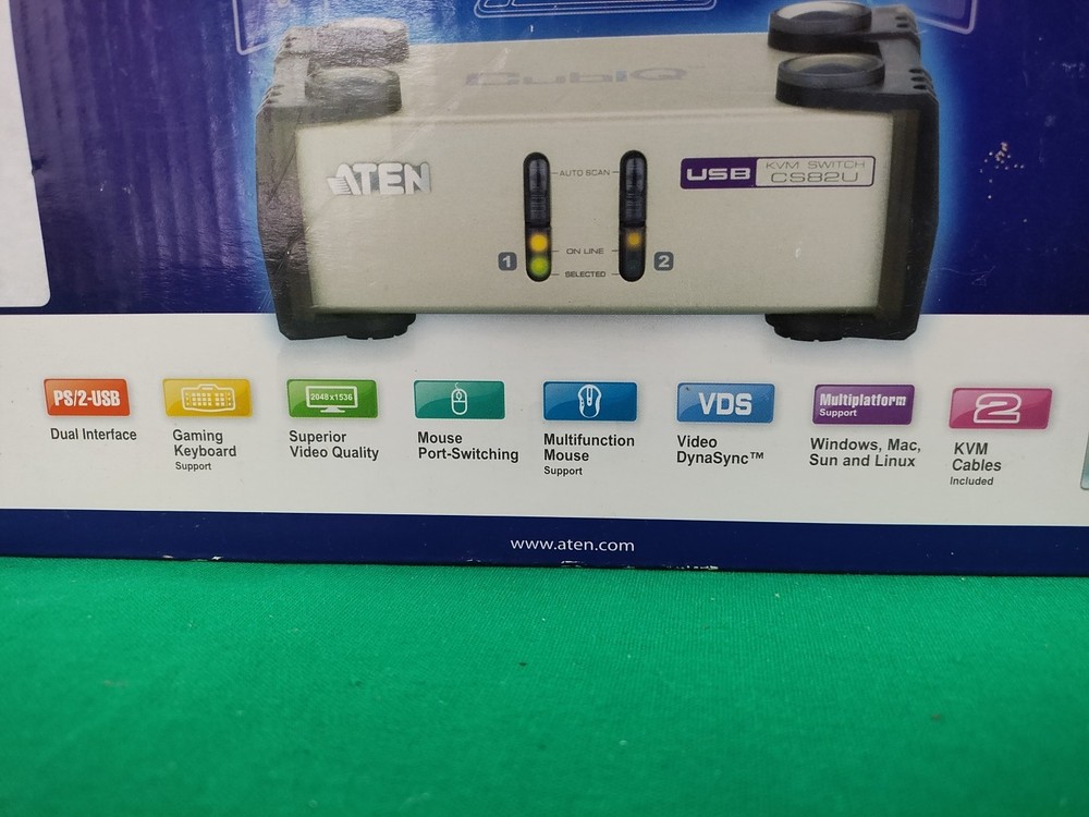 ATEN CS82U 2-Port PS/2-USB KVM Switch