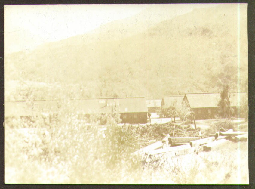 Camp Cain Flat CA from Hill Barracks photo 1936