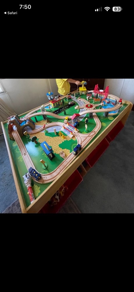 Melissa And Doug Train Track Set 125+ Pieces