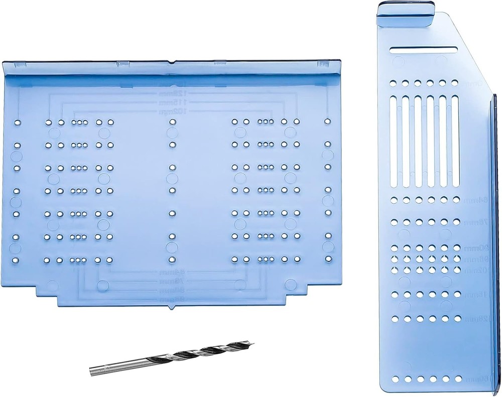 Kitchen Cabinet Pulls Jig Drill Template for Knobs & Handles, Includes Drill Bit