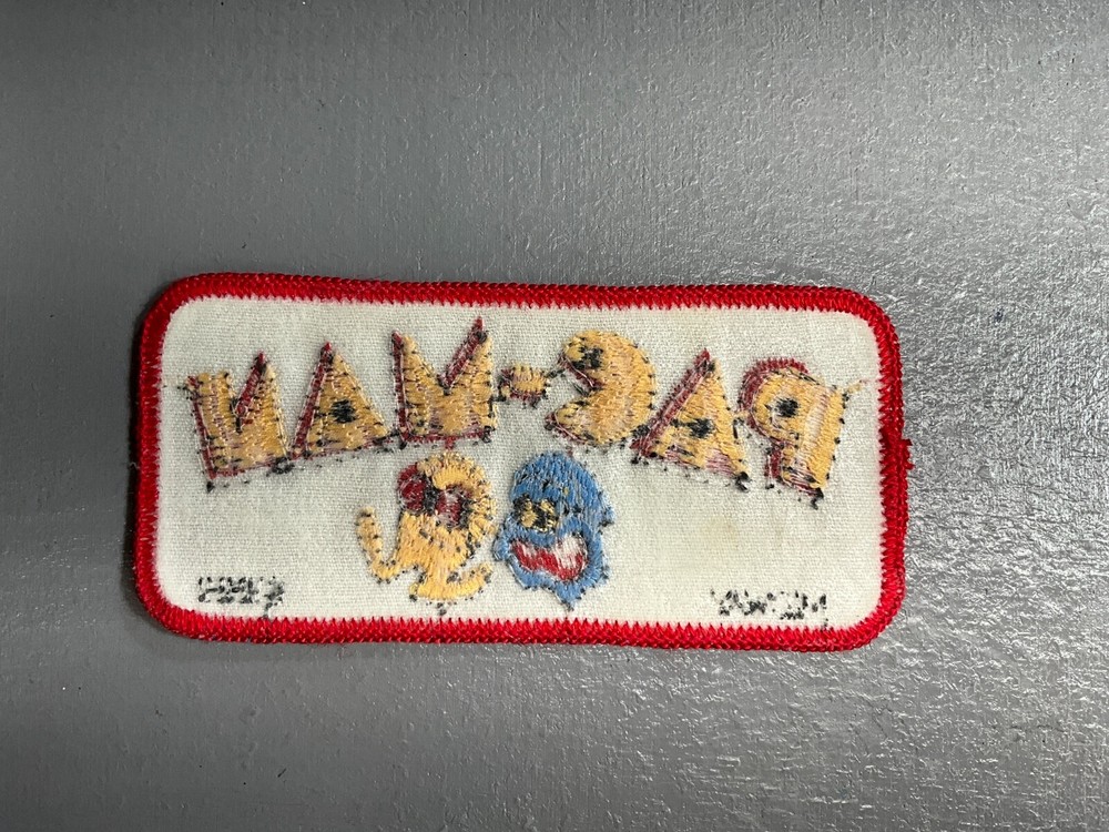 Vintage PAC-MAN Embroidered Patch 1981
