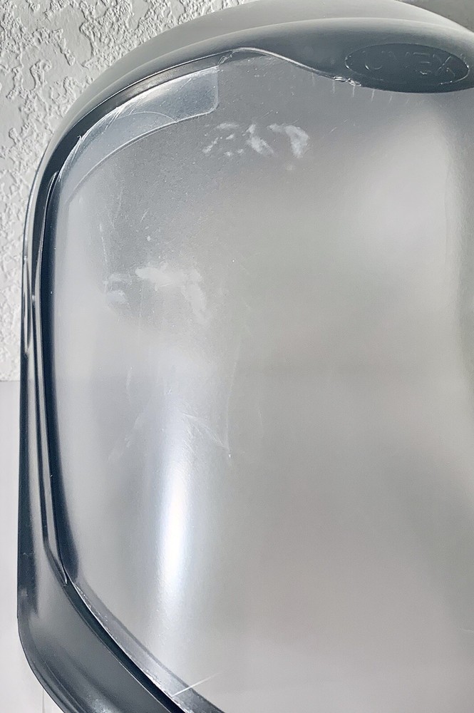 Uvex Bionic Shield Hard Hat Adapter Clear Polycarbonate Visor (light Scratched)