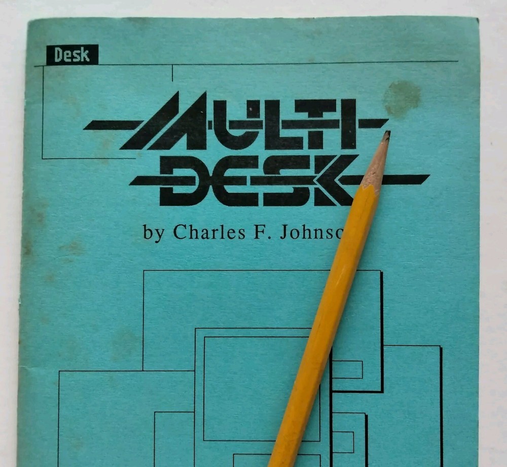 Multi Desk 1988 Vintage Atari ST CodeHead Software 3.5" Disk and Manual