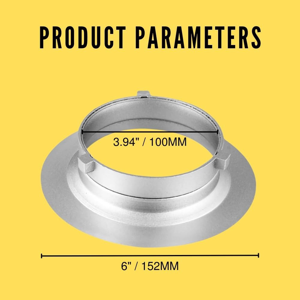 Fotoconic 152Mm / 6 Inch Diameter Speed Ring Adapter