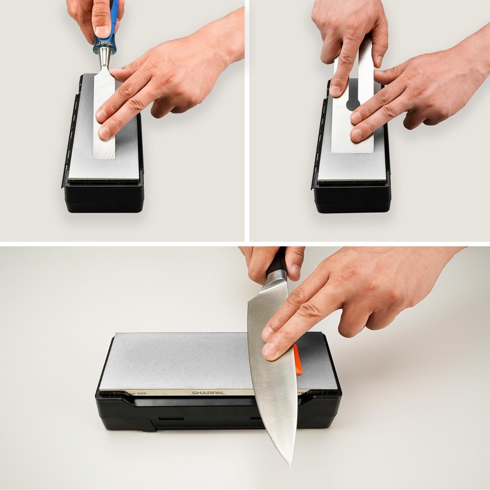 SHARPAL 162N Double-Sided Diamond Sharpening Stone Whetstone Knife Sharpener