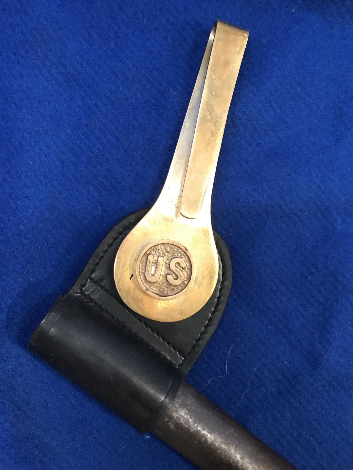 Replacement M1887 Leather Frog for Trapdoor Springfield Bayonet Scabbard .45-70