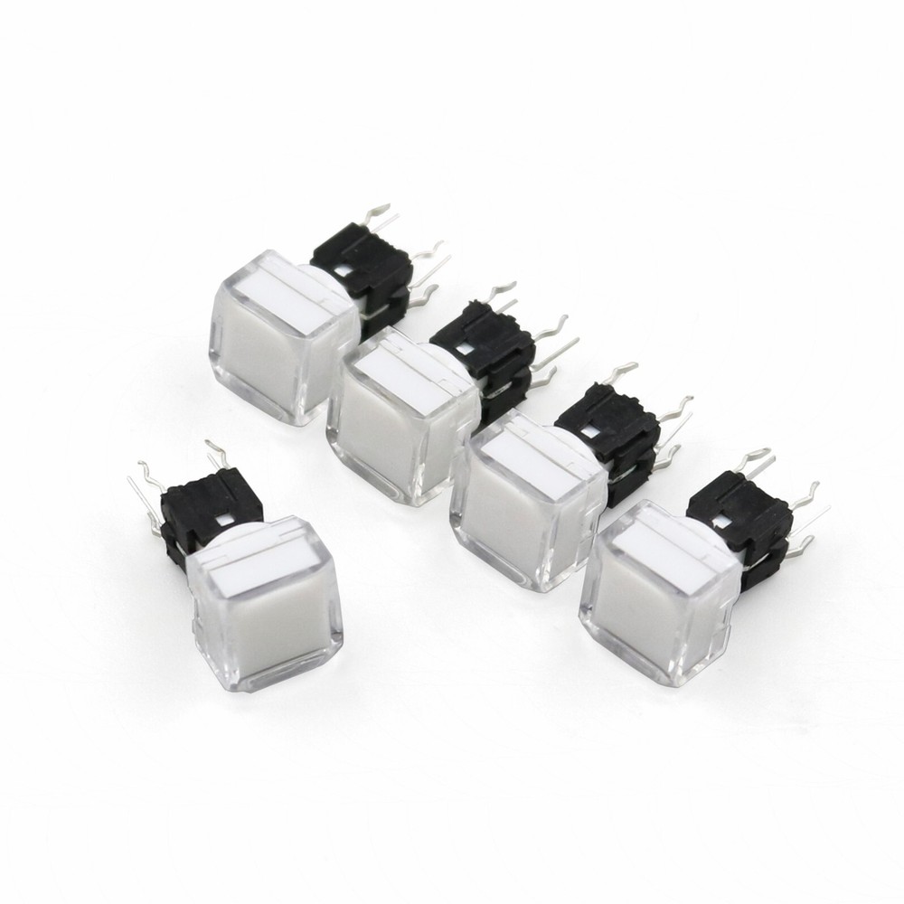 5Pcs TS5 Square 9.2*9.2mm With LED Momentary SPST Mini Push Button Tact Switch