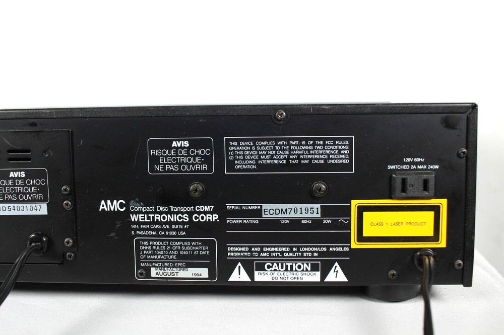 AMC CDM7 Compact Disk Transporter HOME Automation Series W/AMC MD5403 MODULE