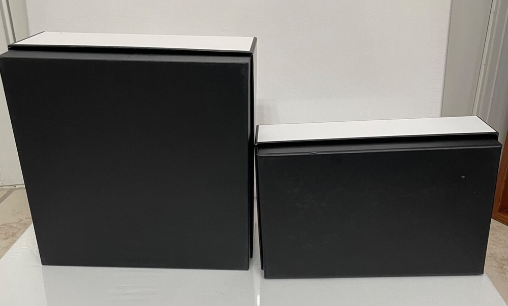 Authentic CHANEL Square & Rectangular Empty Gift Storage Box 8.5x8.5- 8.5"x5.5"