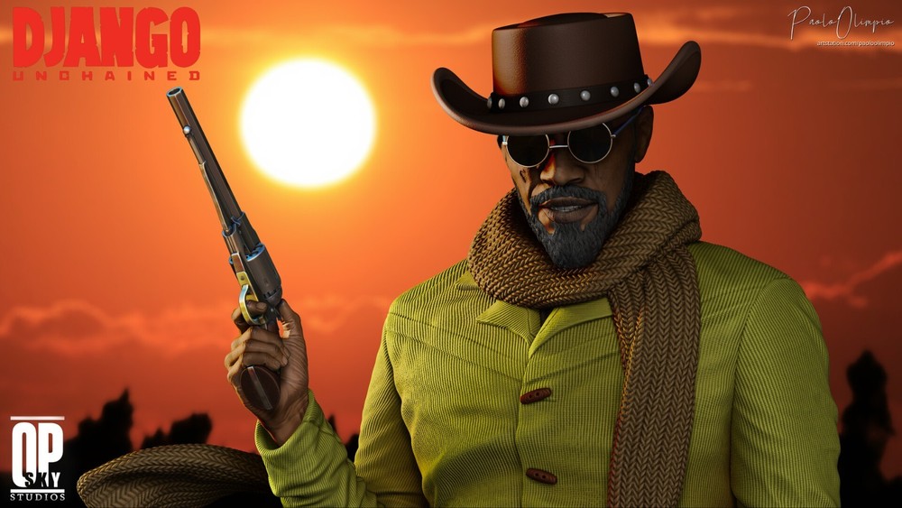 Django Resin Statue Model Kit Unpainted/Unassembled