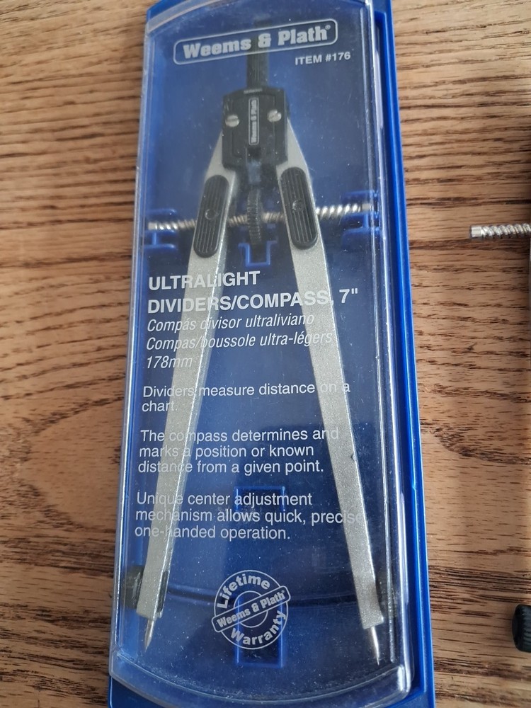 Lot Weems & Plath Navigation Map 2 Compass, 2 Protractor Triangles, 6" Divider